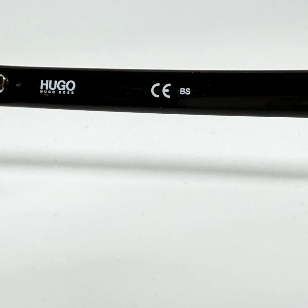 HUGO BOSS HG 1016 OIT 145 Black Acetate Full Rim Eyeglasses Frames 21382‎